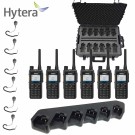 Hytera HP685 UHF radiopakke med koffert, multilader og monofon thumbnail