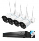 Trådløs kamerapakke med AI 4 stk kameraer og opptaker thumbnail