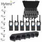 Hytera HP785 UHF radiopakke med koffert, multilader og monofon thumbnail
