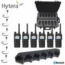 Hytera HP565 Bluetooth UHF radiopakke med koffert, multilader og monofon thumbnail