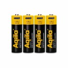 Aqiila oppladbart USB-C litiumbatteri AA 1,5V 4-pakning thumbnail