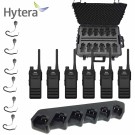 Hytera HP705 UHF radiopakke med koffert, multilader og monofon thumbnail