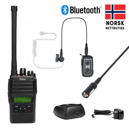 JAKTRADIO ZODIAC EXTREME DIGITAL BT JAKTRADIOPAKKE ANALOG & DMR INKL ZODIAC BLUETOOTH ADAPTER 3.5 MM. M/MIK OG PTT