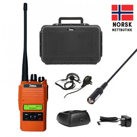 JAKTRADIO ZODIAC EXTREME DIGITAL 140 ANALOG & DMR JAKTRADIOPAKKE MED KOFFERT