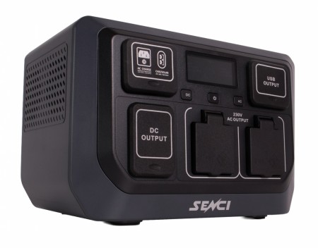 SENCI Lithium LPS 512Wh Power Station med 600W (1200W) sinus inverter